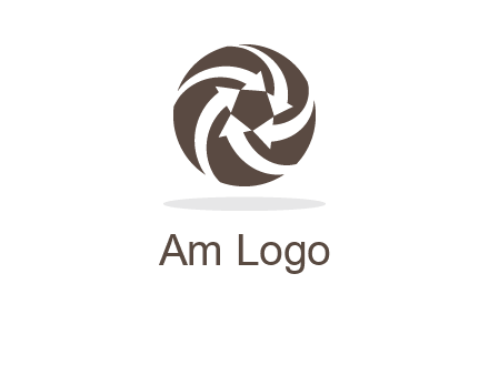 arrows in circle finance logo