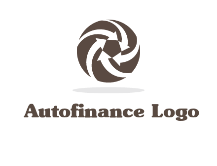 arrows in circle finance logo