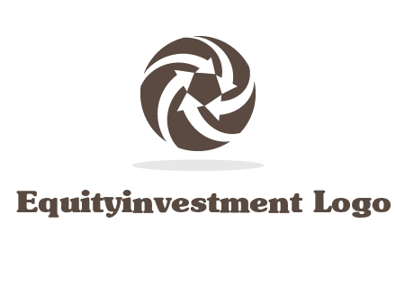 arrows in circle finance logo