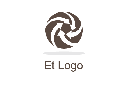 arrows in circle finance logo