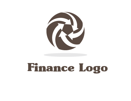 arrows in circle finance logo