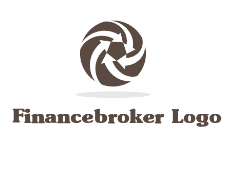 arrows in circle finance logo