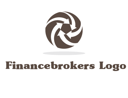 arrows in circle finance logo