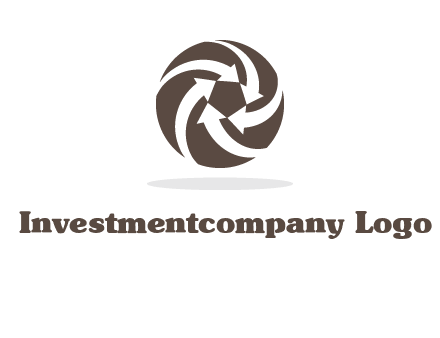 arrows in circle finance logo