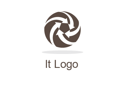 arrows in circle finance logo