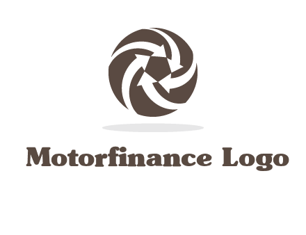 arrows in circle finance logo