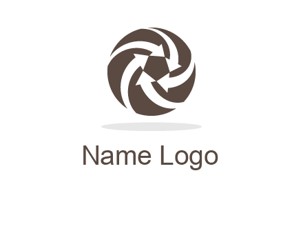 arrows in circle finance logo