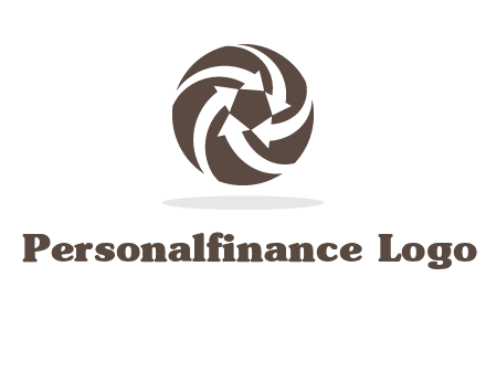 arrows in circle finance logo