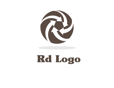 arrows in circle finance logo