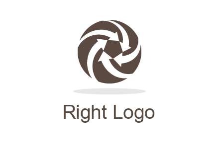 arrows in circle finance logo