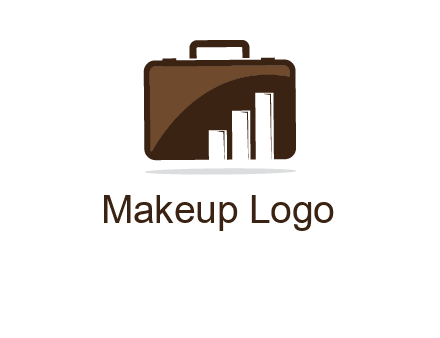 bar graph in briefcase finance logo