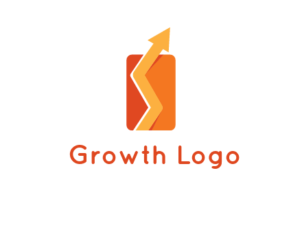 upward pointing growth arrows logo