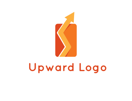 upward pointing growth arrows logo