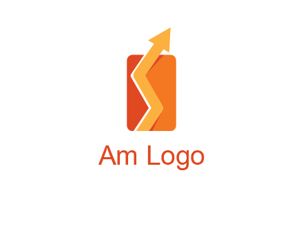 upward pointing growth arrows logo