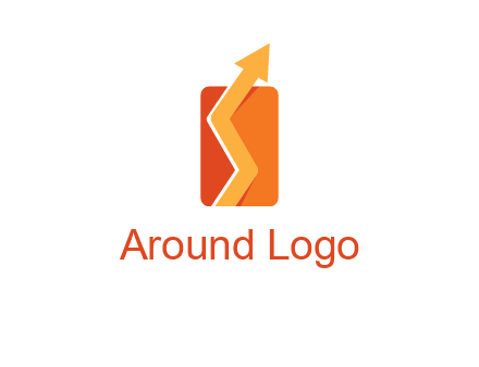 upward pointing growth arrows logo