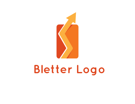 upward pointing growth arrows logo