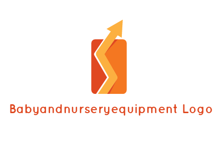 upward pointing growth arrows logo
