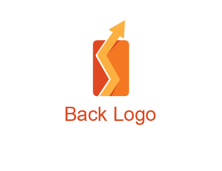 upward pointing growth arrows logo