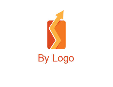 upward pointing growth arrows logo