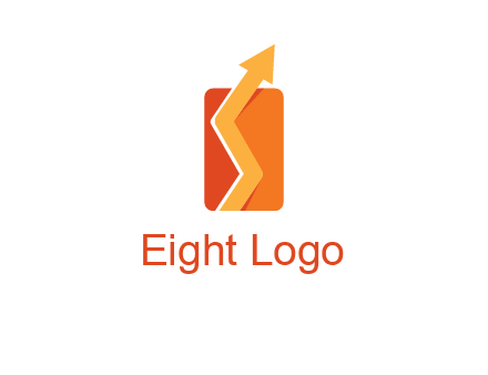 upward pointing growth arrows logo