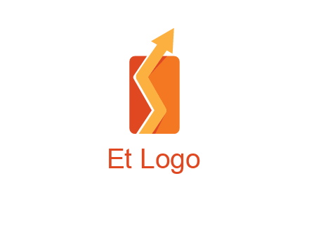 upward pointing growth arrows logo