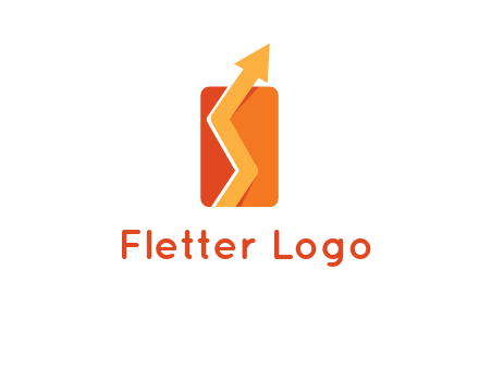 upward pointing growth arrows logo