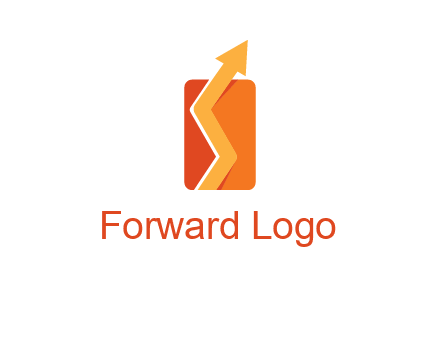 upward pointing growth arrows logo