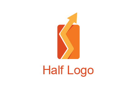 upward pointing growth arrows logo