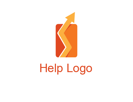 upward pointing growth arrows logo