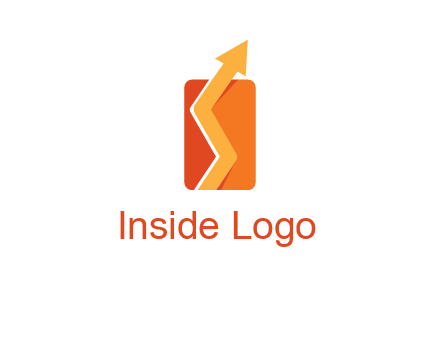 upward pointing growth arrows logo