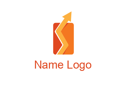 upward pointing growth arrows logo