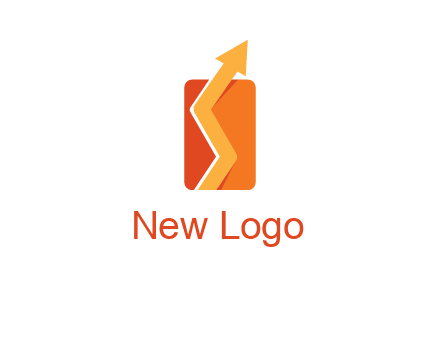 upward pointing growth arrows logo
