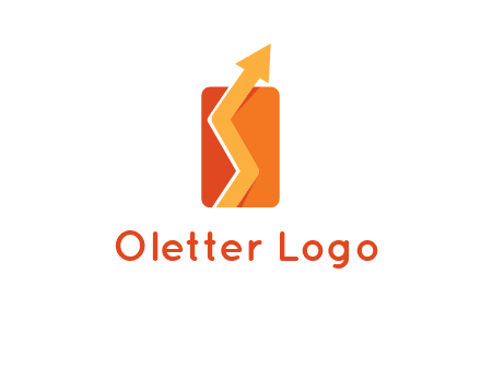 upward pointing growth arrows logo