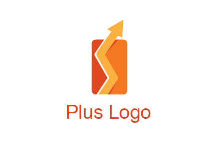 upward pointing growth arrows logo