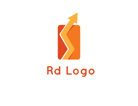 upward pointing growth arrows logo