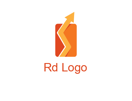 upward pointing growth arrows logo