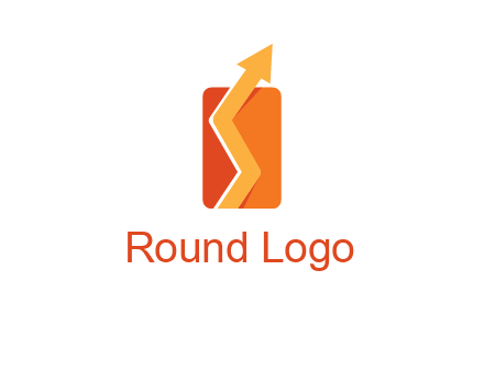 upward pointing growth arrows logo