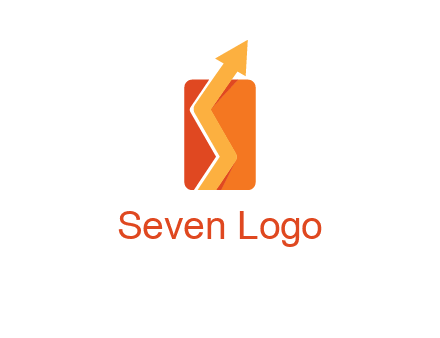 upward pointing growth arrows logo