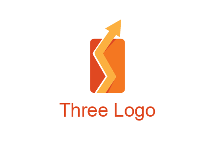 upward pointing growth arrows logo