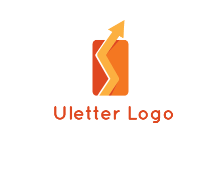 upward pointing growth arrows logo