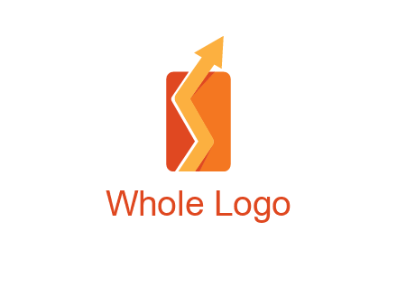 upward pointing growth arrows logo