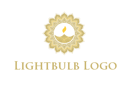 rangoli with lamp logo