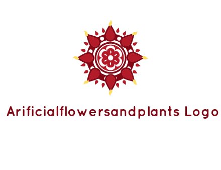 rangoli pattern in religious logo