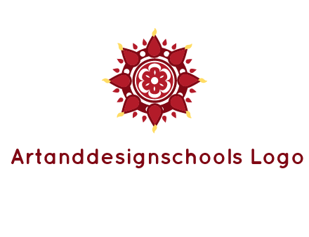 rangoli pattern in religious logo