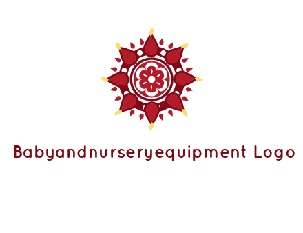 rangoli pattern in religious logo
