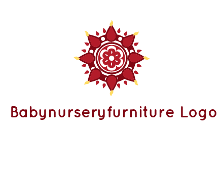 rangoli pattern in religious logo
