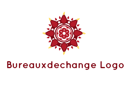 rangoli pattern in religious logo