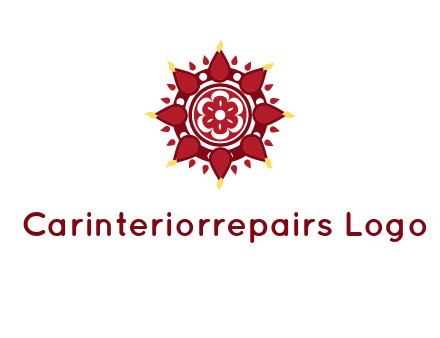 rangoli pattern in religious logo