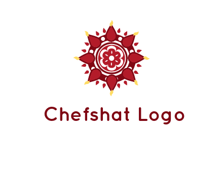 rangoli pattern in religious logo
