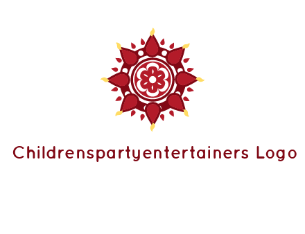 rangoli pattern in religious logo